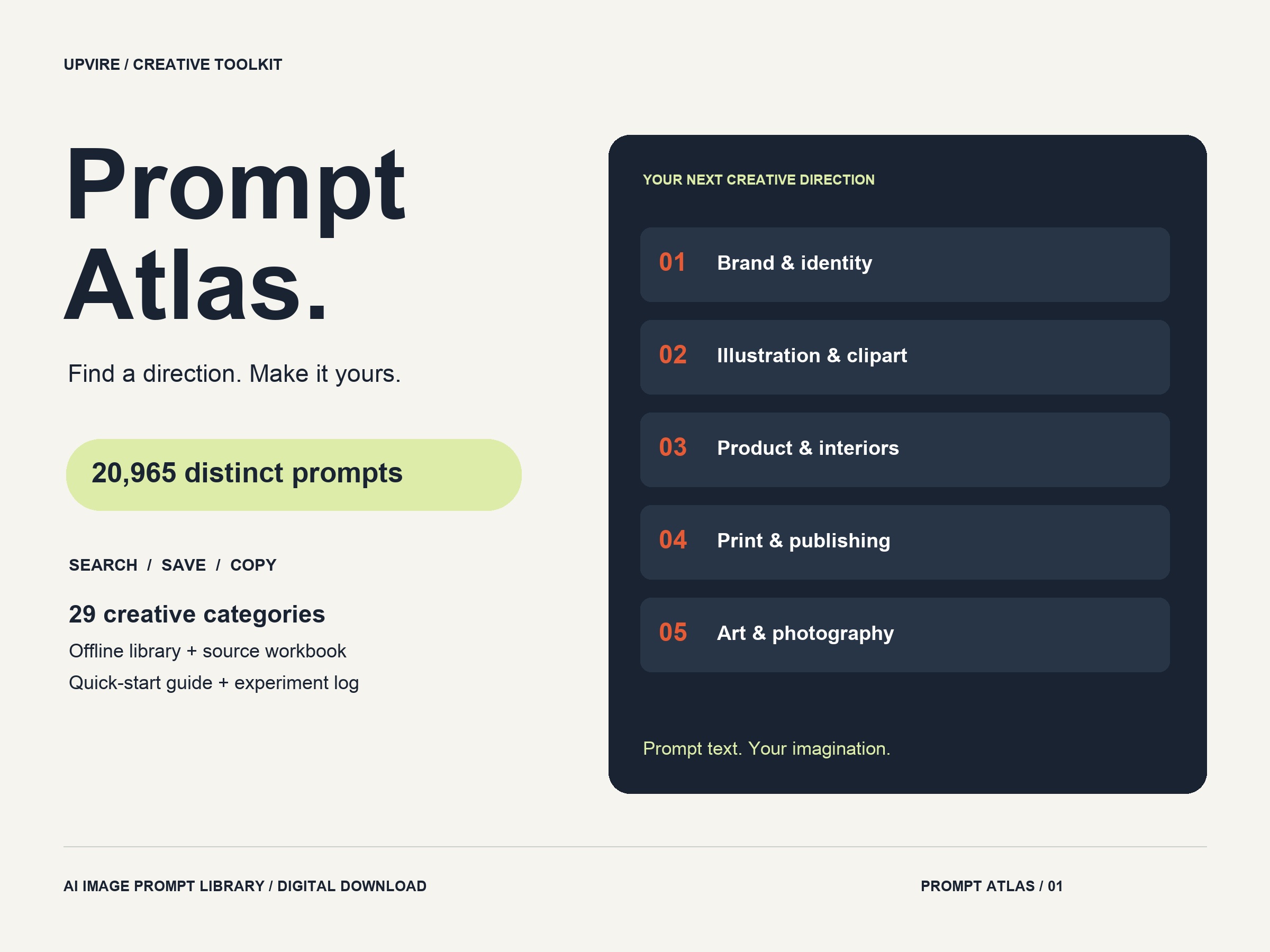 Prompt Atlas: 20,965 AI Image Prompts + Searchable Library: preview 1