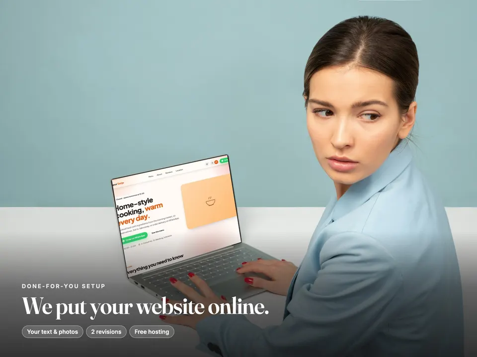 Website Setup Service: We Edit Your UpVire Template and Put It Online (Netlify): preview 1