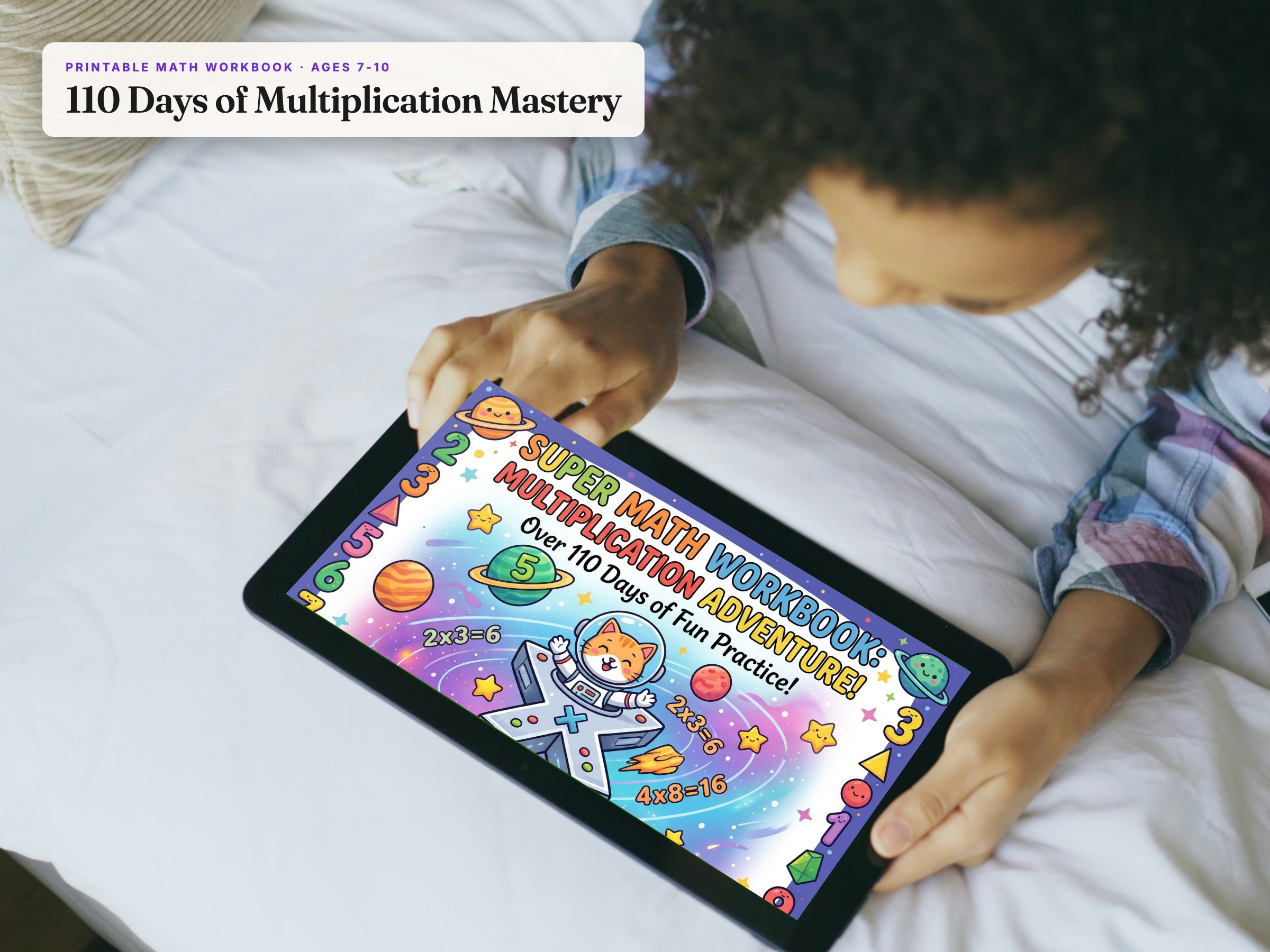 110 Days of Multiplication Mastery: The Ultimate Kids Math Workbook: preview 1