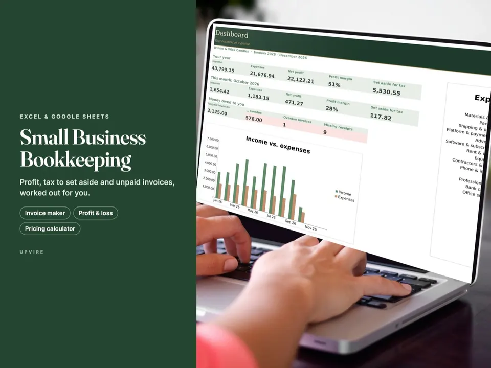 Small Business Bookkeeping: cover